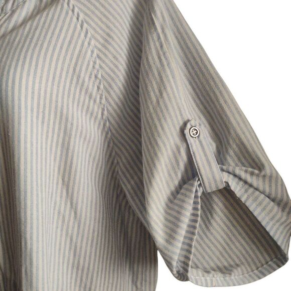 Judith March Blue and White Dolman Sleeve Dress - Picture 14 of 14